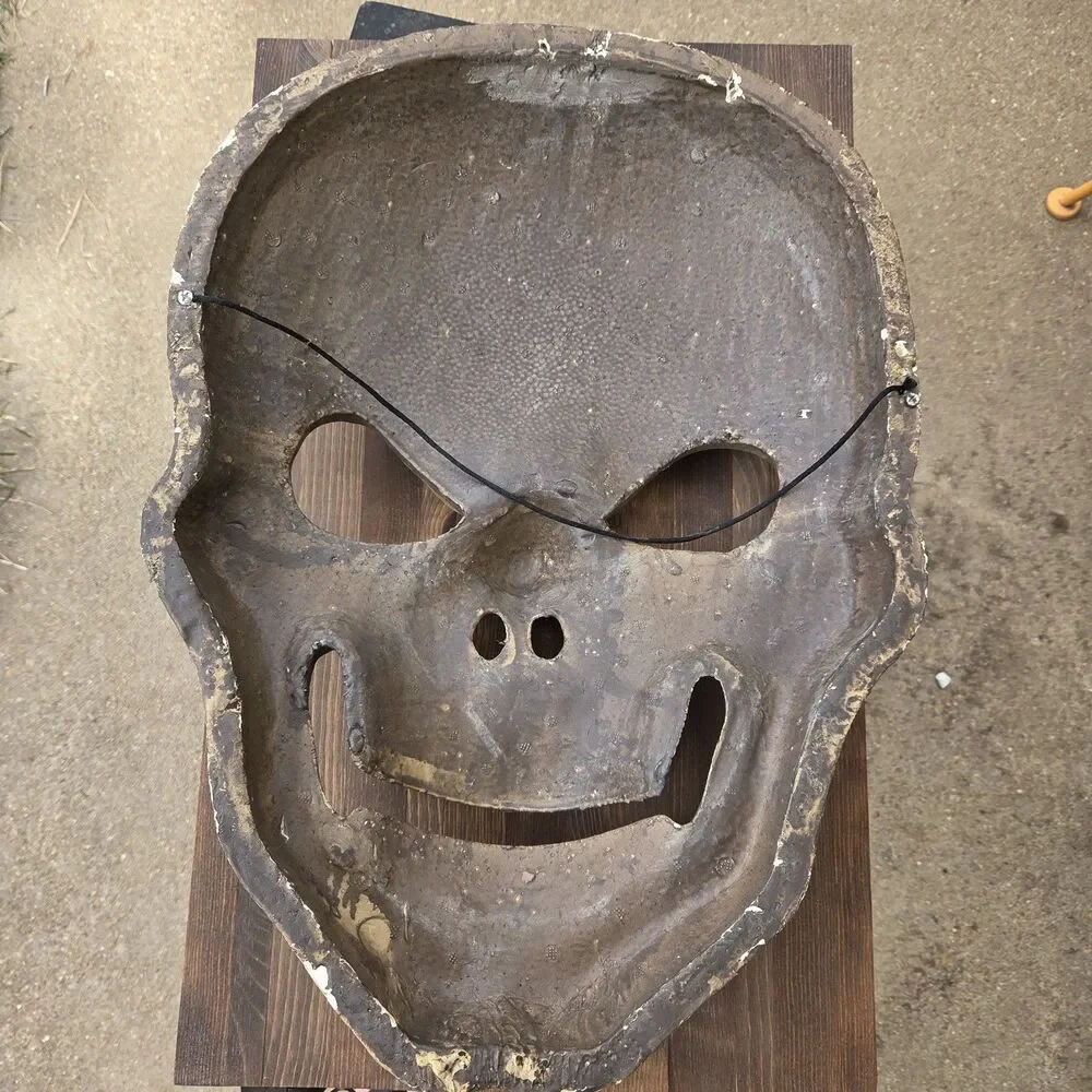 Large Foam Skull Face Wall Hanging 19.5
